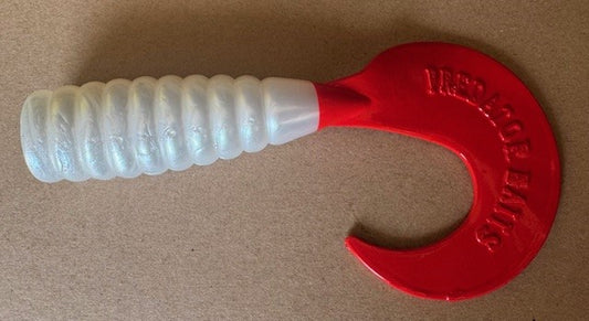PREDATOR GRUB - 11" PEARL WHITE RED TAIL